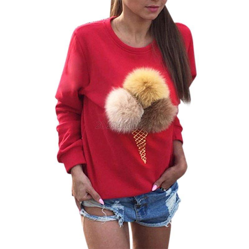 womens plush pullover